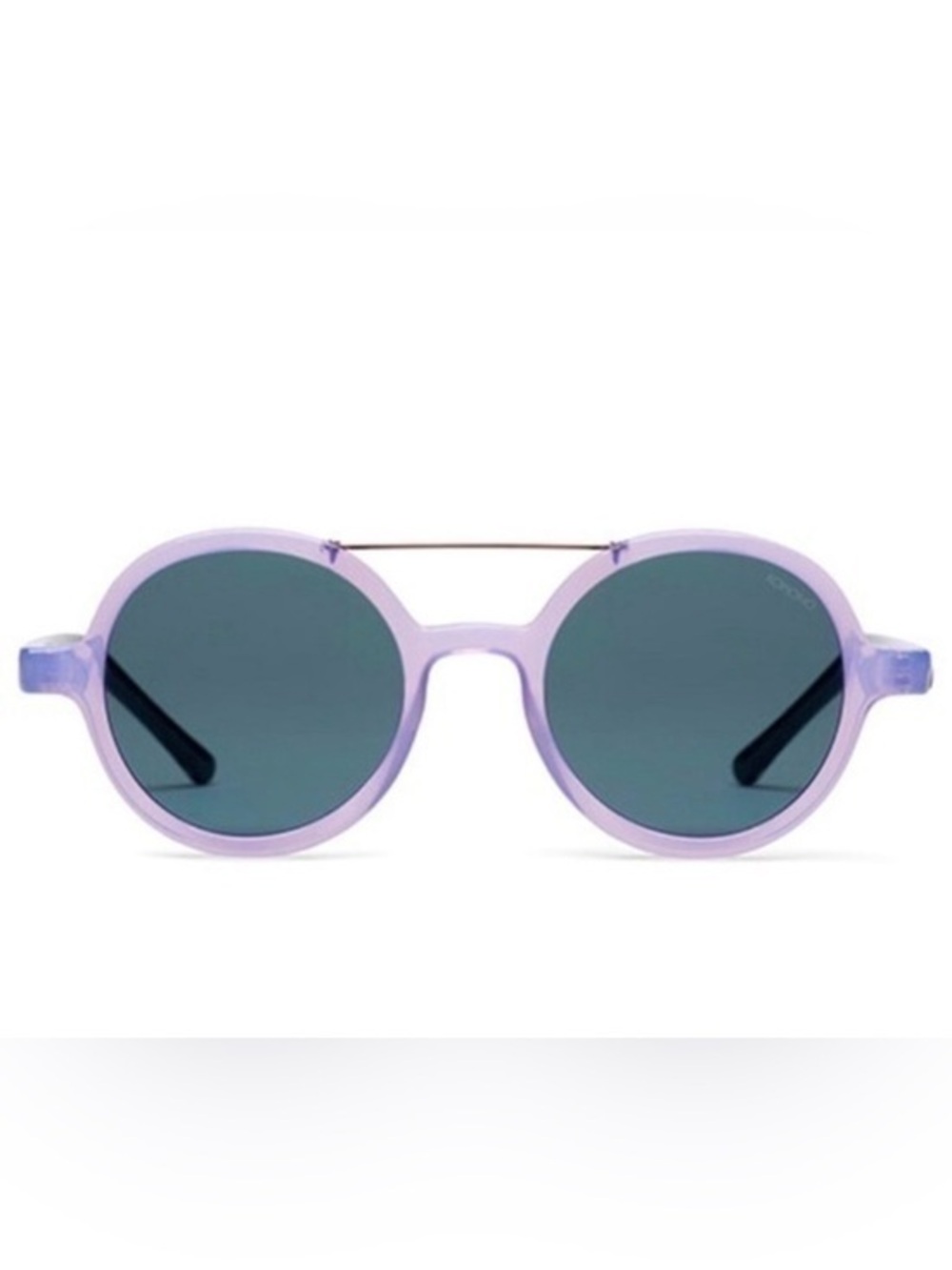 New KOMONO Vivien Violet / Black  Sunglasses purple round